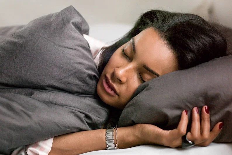 Woman sleeping soundly