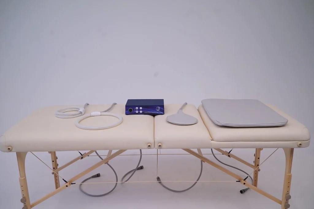 TeslaFit+2 Device with all applicators on table